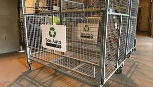 Eco Auto bins, cages and bumper racking